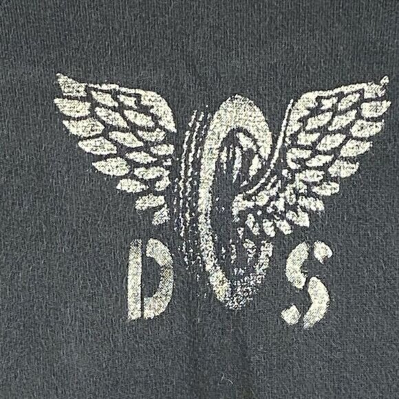 Ralph Lauren Denim & Supply Hoodie Wheel Wings Skull Wrenches Men’s M Black VTG - Picture 3 of 12